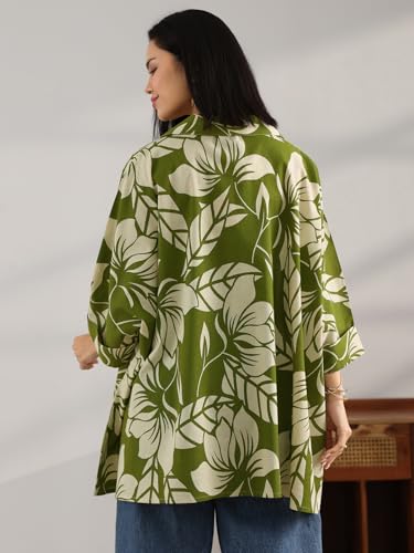 Image of Libas Printed Cotton A Line Kurti Suit
