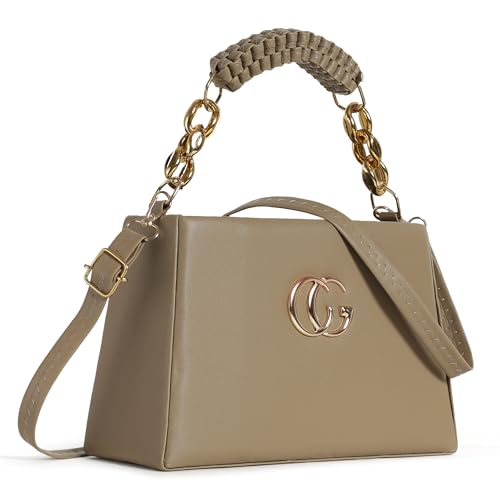 Image of Elegant PU Leather Handbag for Women - Premium Shoulder & Sling Bag with Golden Handle and Logo | Stylish Party, Office & Casual Use Purse