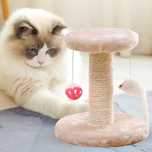 Rascador para gatos de interior con estructura robusta de madera 8