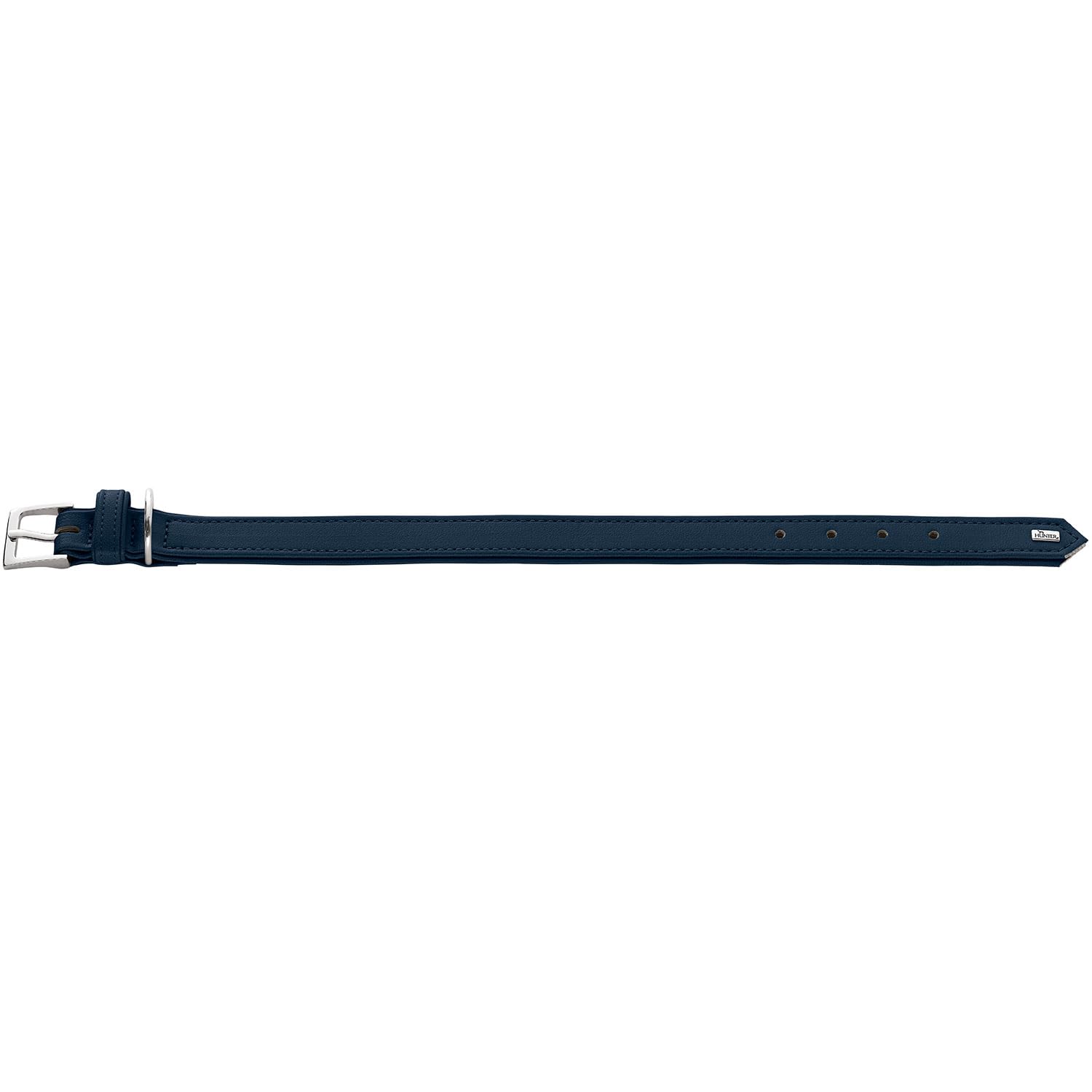 HUNTER Amalfi Dog Collar Colour: Navy Blue, Vegan, Faux Leather in Nappa Look, Soft, Easy to Clean, Brilliant Colour - Image 2