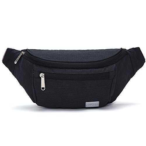 TINYAT Large Fanny Pack Travel Waist Bag Lightweight for Men&Women with Adjustable Strap