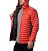 Columbia Powder Pass Chaqueta con Capucha, Hombre, Rojo (Wildfire), L