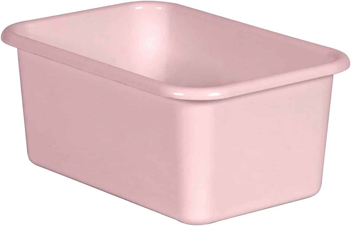 Teacher Created Resources® Blush Small Plastic Storage Bin