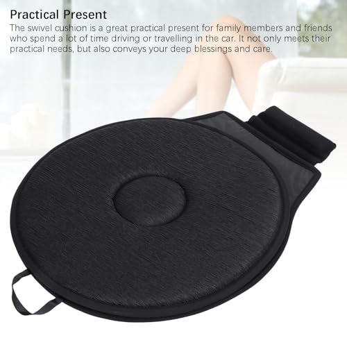 Coussin pivotant 360 en mousse à mémoire de forme noir