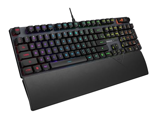 ASUS ROG Strix Scope II Gaming Keyboard, pre-lubed ROG RX Red Linear Optical switches, Sound-dampening Foam, PBT doubleshot keycaps, Streaming hotkeys, Multi-Function Controls, Wrist Rest by Asus - Image 3