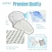 Solfres Hydro Gel Car Seat Cooler Mat for Baby. No Refrigeration Needed. Carseat and Stroller Cooling Pad Cushion Liner with Breathable 3D Mesh Anti-Slip Back. for Kids Toddlers 12-48 Months