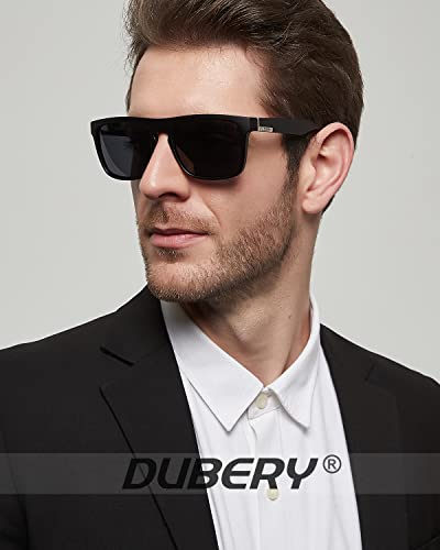 DUBERY Classic Polarized Sunglasses for Men Women Retro 100% UV Protection Driving Sun Glasses D7312