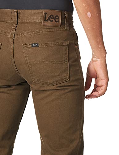Image of Lee Men's Cotton Blend and Polyester Regular Fit Straight Leg Jeans