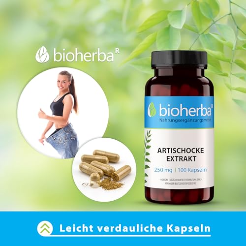 Artischocken Kapseln – 200 Stück mit 250?mg hochdosiertem Artischockenextrakt von BIOHERBA PZN 18215190 – Bild 6