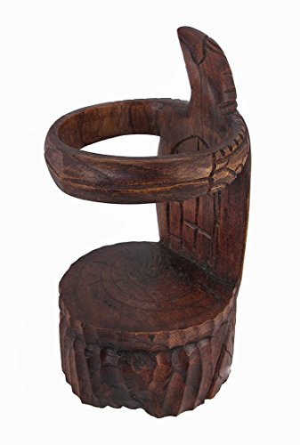 Hand Carved Double Turtle Wine Bottle Holder Stand by Private Label