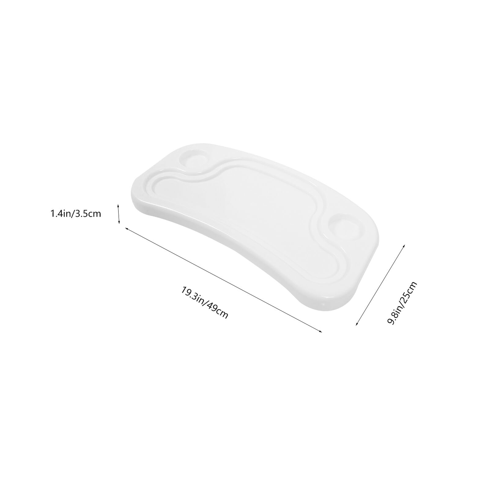 Hohopeti Vassoio per Seggiolone Bianco in Plastico Sicuro e Robusto, Accessorio per Pasti e Cena di Ragazzo Ragazza e Ragazzo Ragazza Design Semplice e Delicato
