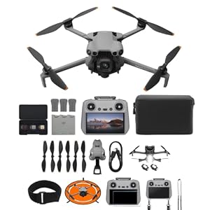 DJI Mini 5 Pro Fly More Combo Plus mit DJI RC 2 Mehrere Zubehörteile Bundle, 4K Drohne mit Kamera, 1-Zoll CMOS, Hinderniserkennung, ActiveTrack 360°, 225°-Gimbal-Rotation, 3 Akku, C1