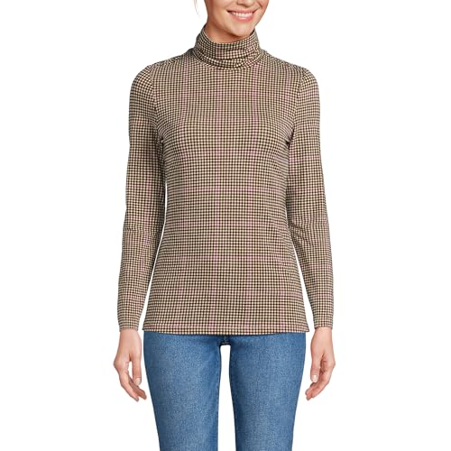 Image of Lands' End Lightweight Jersey Long Sleeve Turtleneck