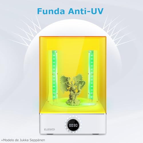 'Bundle ELEGOO Mercury X: Estación de Lavado y Curado para Impresoras 3D - Caja de Curado UV 360°' - Fernando Cortés