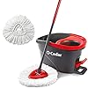 O-Cedar Easywring Microfiber Spin Mop & Bucket Floor Cleaning System with 1 Extra Refill
