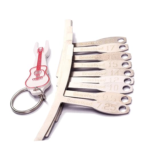 Toddmomy 9piezas Herramientas Cuidado Guitarra Medidores De Radio Para Diapasón Puente De Guitarra Medidores De Radio Para Luthier Metal Uso Talleres De Reparación De Instrumentos Musicales