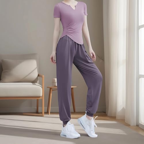 Ensemble d'entraînement 4 pièces en polyester-élasthanne stretch taille haute - 3