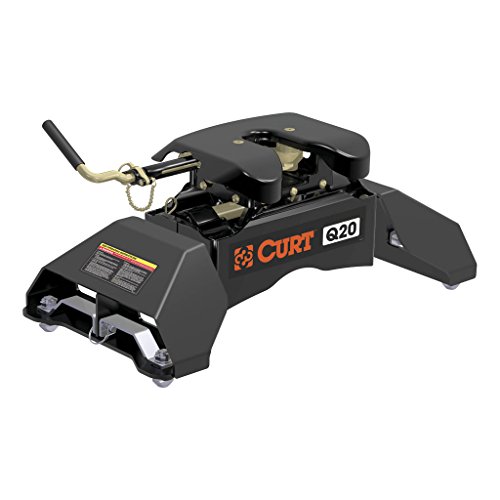 CURT 16035 Q20 5th Wheel Hitch Compatible with Select Puck System, 20,000 lbs.