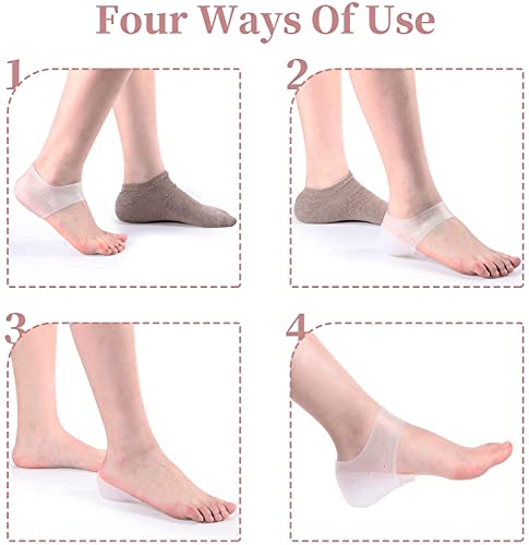 Image of Invisible Height Increase Shoe Insoles Air Cushion 3Cm Make You Taller,Supportive Comfort Dry Hard Cracked Heels Repair Cream Foot Care Ankle Support Cushion-For Men And Women ( Hieght Increase Insoles , 1 Pair )