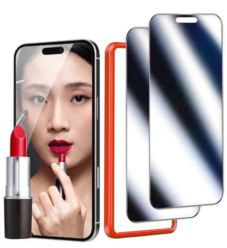 Ivachell 2 Pack Privacy Screen Protector for iPhone 16 Plus Mirrored