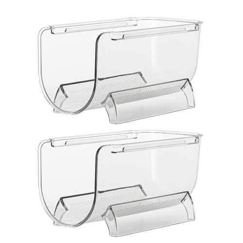 Soporte para botellas de vino apilable de plástico Zerodeko 2 piezas miniatura 1