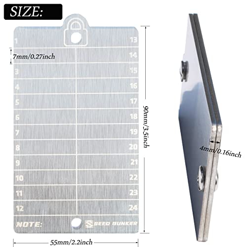 Gelfort Steel Seed Wallet Backup, Bitcoin Cryptocurrency Wallet Seed Storage, Crypto Cold Wallet Backup, Safe Seed Stainless Steel Plate (2 Pack Silver) #TOP1