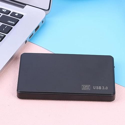 Caja externa USB 3.0 para disco sólido 2.5 pulgadas negro plástico miniatura 5