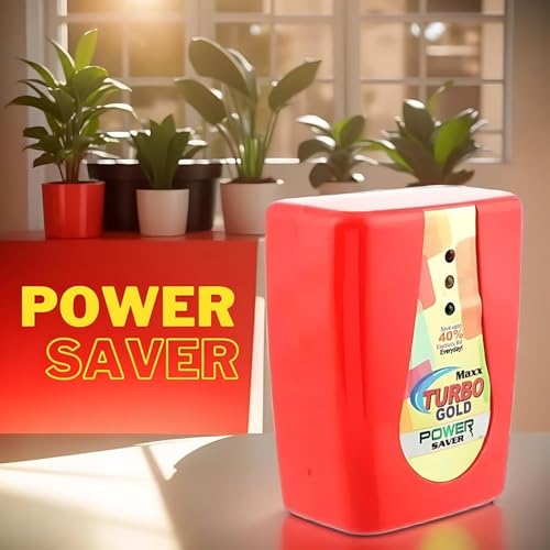 (3D Hologram King Super MAXX Turbo Gold Power Saver – Original Tested Product with Advanced German Technology and Heavy-Duty Copper Wiring for Home and Office | Turbo Gold Power Saver Device