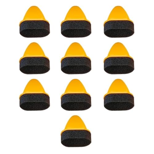 Gutol Lot de 10 applicateurs en mousse pour cirage, outil de lustrage et de polissage du cuir, pour chaussures, sièges auto, canapés, gants, crèmes,...
