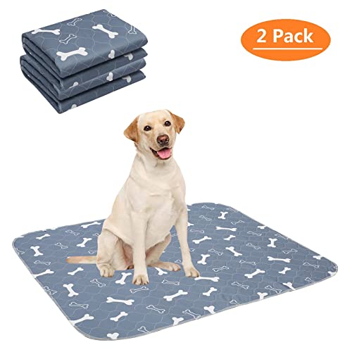 Miniatura 2 de Geyecete Empapadores Reutilizables Lavables Para Perros,60 45cm Alfombras De Adiestramiento Ultraabsorbente Para Perros,Almohadillas Para Cachorro,Training Pads Para Mascotas-Girs-S-2 Piezas