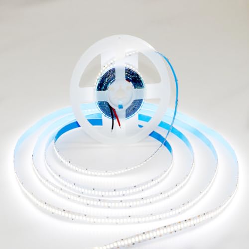 Image of AC110-130V LED Strip Lights,Dimmable 10000LM 16.4ft /5m SMD 2835 600 LEDs Waterproof IP68 LED Lights Strip Ribbon, More Brightness Than Low Voltage LED Strip Lights (Daylight White 6000K)