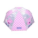 Paraguas manual transparente 42cm de Peppa Pig
