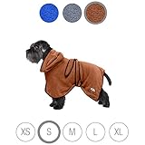 como hacer un albornoz para perro  Bella & Balu Albornoz para perro S de Microfibra Absorbente – Perros Albornoz para secado tras el baño, nadar o paseo bajo la lluvia