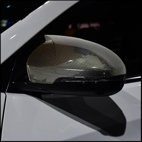 Coque de rétroviseur pour Hyundai Tucson 2015-2019 style klaxon OX en ABS noir
