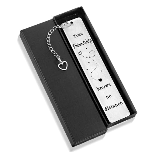 Best Friend Bookmark Gifts for Women, Metal Book Marker for Reading Book Lovers Gifts, Best Friend Birthday Christmas Long Distance Friendship Gift for Women Female Besties Going Moving Away