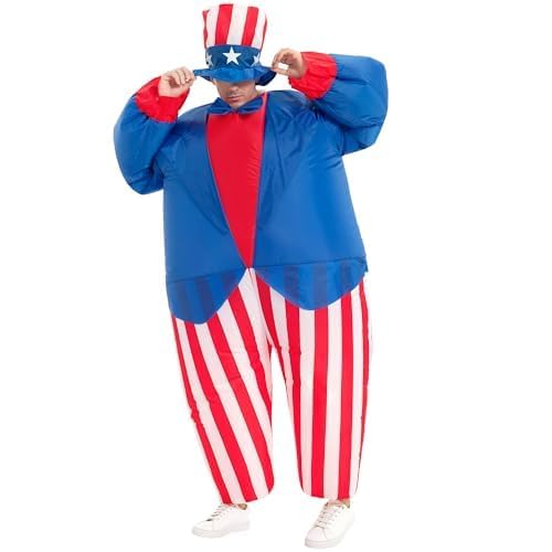 JYZCOS Inflatable Uncle Sam Costume Adult by JYZCOS - Used condition - US$35.64