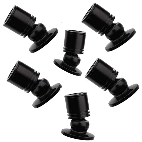 6 Pack LED Counter Spotlights-1W Surface Mounted Round 90lm Jewelry Cabinet Bottom Light Small Spotlight Showcase Spotlight Wine Cabinet Light