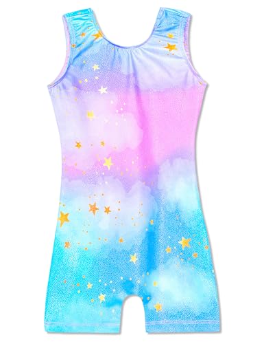 Image of Domusgo Gymnastics Leotards for Girls Sparkly One Piece Biketard Size 1-10Y
