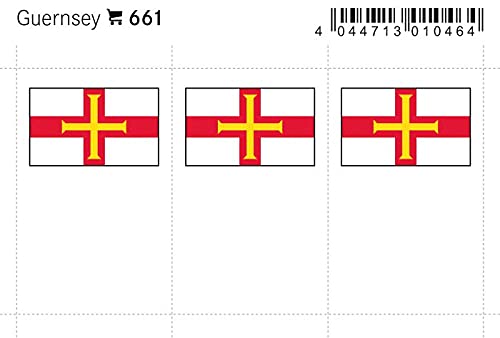 Feuillet de drapeaux Lindner 661 Guernsey, finition premium