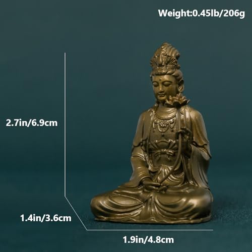 Estatua Buda Mahasthamaprapta de Bronce 2.7 in miniatura 2