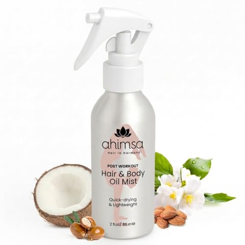 Ahimsa Hair & Body Oil Mist Spray, Lightweight Hydrating Glow