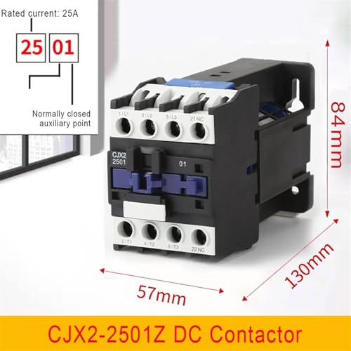 Contacteur triphasé 3 pôles CJX2-2510Z haute isolation électrique 9A - 6