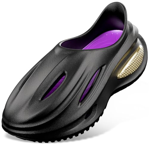 YASSIA Arch Support Clog – Black Purple