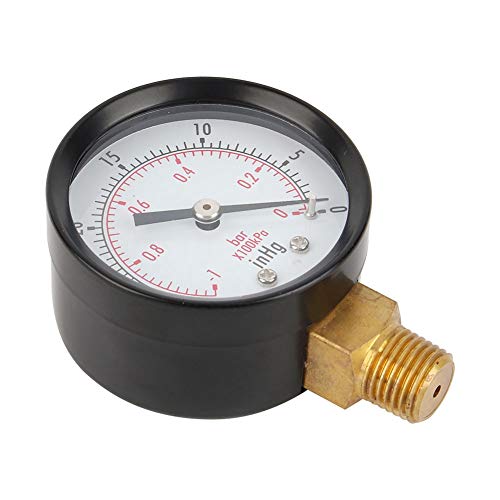 2 Vacuum Pressure Meter for Air Compressor Water Oil Gas 1/4 NPT Under Assembly - Ideal for DIY Enthusiasts
