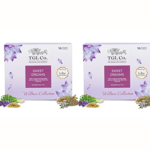 Image of TGL Co.Sweet Dreams Herbal Tea Infusion (Pack Of 2, 16 Tea Bags Each)|Rich in Anti Oxidant | Refreshing | No Artificial flavor | Improve Digestion