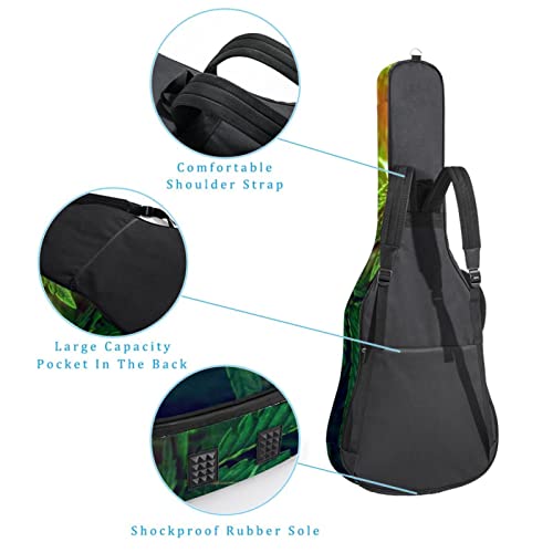 Leaves and Sunshine Housse de transport rembourrée imperméable Oxford pour guitare avec bandoulière réglable - Les Beatles, Paul McCartney, John Lennon, RIngo Starr, George Harrison Leaves and Sunshine Housse de transport rembourrée imperméable Oxford pour guitare avec bandoulière réglable – Image 4