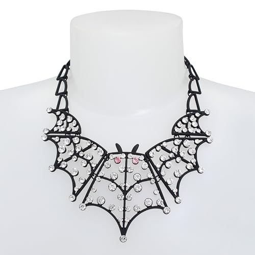 Betsey Johnson Womens Bat Statement Bib Necklace4