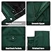 MAGE MALE Mens Two Button 3-Piece Suits Slim Fit Tuxedo Set with Blazer Jacket Vest & Pants for Wedding Prom Business Dark Green