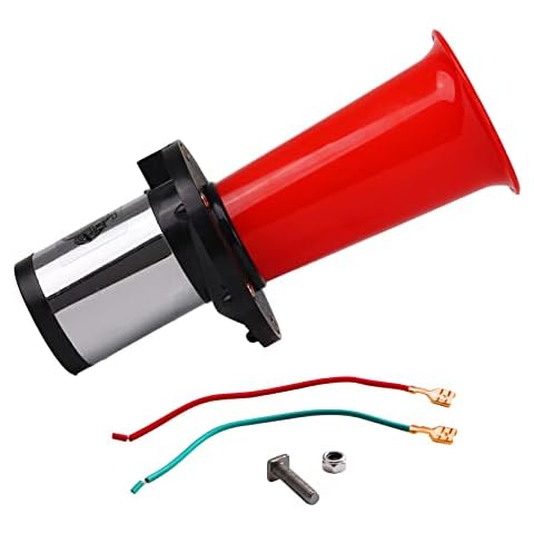 FARBIN Classical Car Horn Ooga Air Horn Antique Ahooga Horn Old Style 12v Horn Old Time Car Sound (Red Strange tone horn) Cover