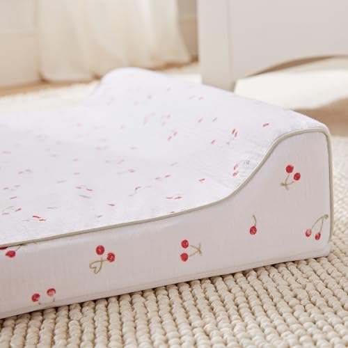 Matelas à langer cale CuddleCo ditsy cherry pour table à langer bébé